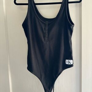 black calvin klein body suit